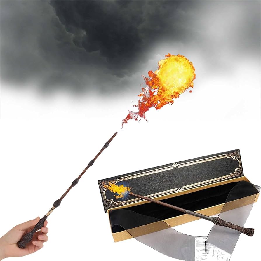 ハリーポッター 魔法の杖 火が出る 火の玉魔法の杖 電子火